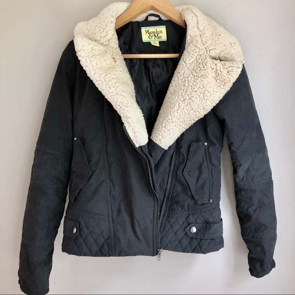 Maralyn & Me Navy Blue Coat XS